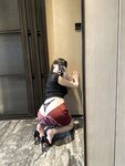 [Cosplay] 可可西yyy - 蒙面女侠红色包臀裙