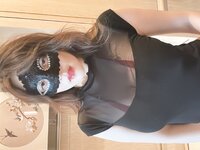 [Cosplay] 可可西yyy - 蒙面女侠红色包臀裙