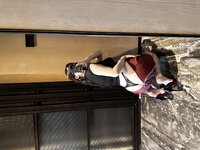 [Cosplay] 可可西yyy - 蒙面女侠红色包臀裙
