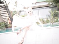 [Cosplay] Hana 花柒 - Platinacos Swimsuit 白金cos泳装