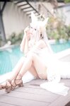 [Cosplay] Hana 花柒 - Platinacos Swimsuit 白金cos泳装