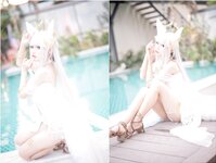 [Cosplay] Hana 花柒 - Platinacos Swimsuit 白金cos泳装