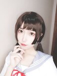 [Cosplay] Yuko Imoen 芋圆侑子 - White Silk JK 白丝jk