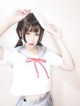 [Cosplay] Yuko Imoen 芋圆侑子 - White Silk JK 白丝jk