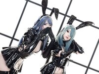 [Cosplay] Candy Ball - Latex Bunny Twins