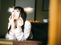 [Cosplay] (CH25) [Choukyou Mazo] Moka Fukuda 福田もか ぼくのもとにとつぜん、どんぎつねが舞い降りた。