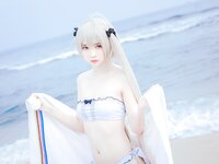 [Cosplay] Fengmaoss 疯猫ss - Sora by the Sea 穹妹海边