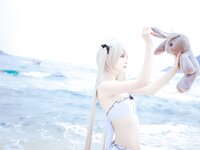 [Cosplay] Fengmaoss 疯猫ss - Sora by the Sea 穹妹海边