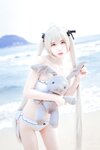 [Cosplay] Fengmaoss 疯猫ss - Sora by the Sea 穹妹海边