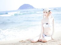 [Cosplay] Fengmaoss 疯猫ss - Sora by the Sea 穹妹海边