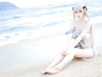 [Cosplay] Fengmaoss 疯猫ss - Sora by the Sea 穹妹海边