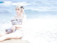 [Cosplay] Fengmaoss 疯猫ss - Sora by the Sea 穹妹海边