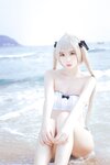 [Cosplay] Fengmaoss 疯猫ss - Sora by the Sea 穹妹海边