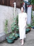 [XR Uncensored] 楠芝 - R18 秀人网模特 身着白色长裙的美女画家