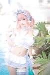 [Cosplay] Hana 花柒 - Summer Sweetheart Swimsuit 夏日甜芯泳装写真