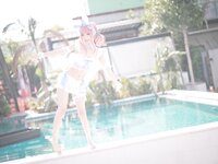 [Cosplay] Hana 花柒 - Summer Sweetheart Swimsuit 夏日甜芯泳装写真