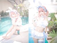 [Cosplay] Hana 花柒 - Summer Sweetheart Swimsuit 夏日甜芯泳装写真