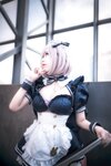 [Cosplay] Yuko Imoen 芋圆侑子 - Black Gun Maid Selfie 黑枪呆女仆自拍