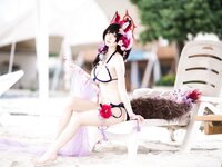 [Cosplay] 九柒喵 - 蔚蓝档案 狐坂若藻 泳装