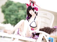 [Cosplay] 九柒喵 - 蔚蓝档案 狐坂若藻 泳装
