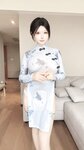 [Cosplay] Nyako喵子 - 灰丝旗袍