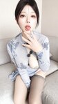 [Cosplay] Nyako喵子 - 灰丝旗袍