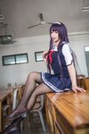 [Cosplay] Jean 九曲 - Kasumigaoka Utaha Summer School Uniform 霞之丘诗羽夏季校服