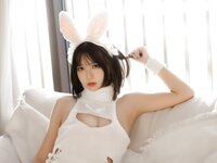 [Cosplay] Fengmaoss 疯猫ss - White Sweater + Selfie 白毛衣+自拍
