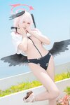 [Cosplay] 黏黏团子兔 - 2025年08月作品『下江小春 泳装』Honey[96P2V-2.40GB]
