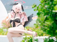 [Cosplay] 黏黏团子兔 - 2025年08月作品『下江小春 泳装』Honey[96P2V-2.40GB]