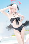 [Cosplay] 黏黏团子兔 - 2025年08月作品『下江小春 泳装』Honey[96P2V-2.40GB]
