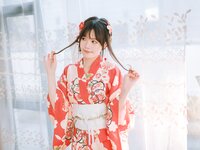[Cosplay] 千反田鹿子 - 日常 浴衣室内