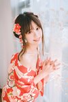 [Cosplay] 千反田鹿子 - 日常 浴衣室内