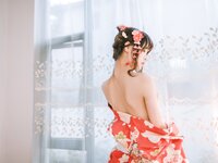 [Cosplay] 千反田鹿子 - 日常 浴衣室内