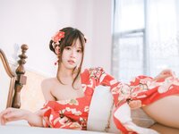[Cosplay] 千反田鹿子 - 日常 浴衣室内
