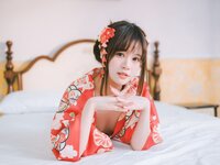 [Cosplay] 千反田鹿子 - 日常 浴衣室内