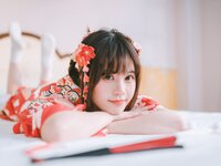 [Cosplay] 千反田鹿子 - 日常 浴衣室内