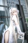 [Cosplay] Fengmaoss 疯猫ss - Sora White Qipao 穹妹旗袍白