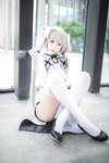 [Cosplay] Fengmaoss 疯猫ss - Sora White Qipao 穹妹旗袍白