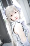 [Cosplay] Fengmaoss 疯猫ss - Sora White Qipao 穹妹旗袍白
