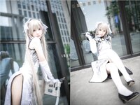 [Cosplay] Fengmaoss 疯猫ss - Sora White Qipao 穹妹旗袍白