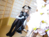 [Cosplay] Fengmaoss 疯猫ss - Sora Black Qipao 穹妹旗袍黑