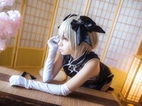 [Cosplay] Fengmaoss 疯猫ss - Sora Black Qipao 穹妹旗袍黑