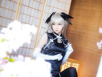 [Cosplay] Fengmaoss 疯猫ss - Sora Black Qipao 穹妹旗袍黑