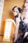 [Cosplay] Fengmaoss 疯猫ss - Sora Black Qipao 穹妹旗袍黑
