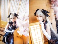 [Cosplay] Fengmaoss 疯猫ss - Sora Black Qipao 穹妹旗袍黑