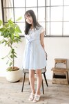 [Lovepop] Yui Iruma 入間ゆい - Photosets 004 Private Clothes (Light-blue Dress)
