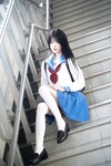 [Cosplay] 桜桃喵 - 地铁JK