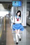 [Cosplay] 桜桃喵 - 地铁JK