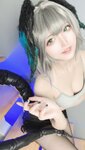 [Cosplay] Reina Yamazaki 山崎レイナ – Hoolheyak (Vertical Sweater ver.) ホルハイヤ (縦セーター ver.)